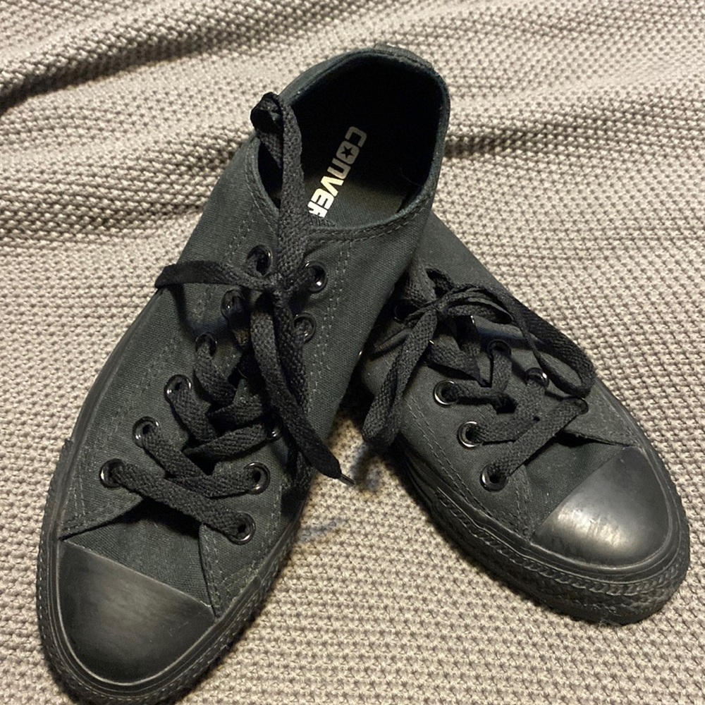 All Black Converse